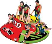 WOW Sports – UTO Starship Towable Tube for Boating – 1-5 Person 850 lbs Capacity – Inflatable Boat Tube for Water Sports – Youth & Adults.