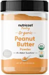 Nutricost Pantry Organic Peanut Butter Flour Powder (30 Servings) (12.6 oz) - No Added Sweetener, No Added Salt, 81% Less Fat Than Traditional Peanut Butter, USDA Organic, Certified CCOF Organic, GMP Compliant, Non-GMO