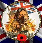 RAF Poppy Day Sticker with Union Jack Going Down of the Sun - For Cars, Laptops, Mobiles, etc… (Large)