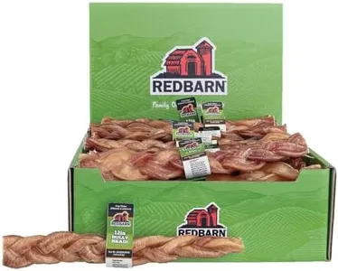Redbarn 12" Braided Bully Sticks for Dogs (Pack of 25)