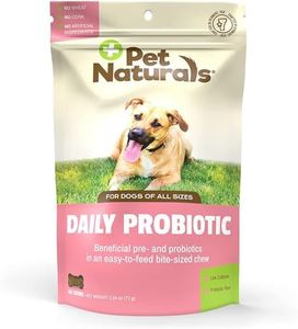 Pet Naturals Daily Probiotic for Dogs, 120M CFUs - Pre and Probiotics for Dogs Digestive Health, Gut Health, Immune Support, Diarrhea, Allergies and Itching - 60 Chews, Duck Flavor