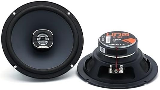 Hertz X 165 – Paire de Haut-parleurs coaxiaux 2 Voies 165 mm, 110W Peak, cône polypropylène et Tweeter PEI