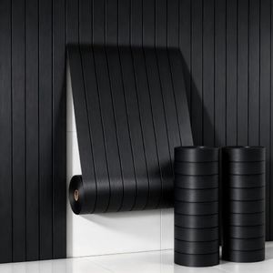 Peel and Stick Wall Panels, PVC Slat Panel Self Adhesive 2pack 15.8" x 236"