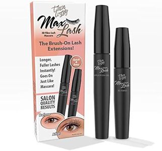 Thin Lizzy Max Lash Mascara, 3D fibres for Thicker & Longer Lashes, Voluminous, Long-Lasting Wear - Smudgeproof & Clump Free