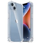 EGOTUDE Designed for iPhone 14 Plus Case, Shockproof Hard Back Cover for iPhone 14 Plus 6.7 inch (Clear) (Polycarbonate)