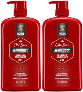 Old Spice Swagger 2in1 Shampoo and Conditioner for Men, Twin Pack, 1.73 L Total (865 mL Each)