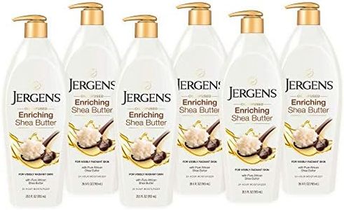 Jergens Shea Butter Deep Conditioning Moisturizer, 3X More Radiant Skin, 26.5 Ounces (Pack of 6), with Pure Shea Butter, Dermatologist Tested (Packaging May Vary)