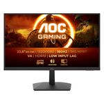 AOC Gaming 24G15N, 24-inch Full HD Monitor, 180 Hz, Fast VA, 1 ms, Adaptive Sync, HDR10, Low Input Lag (1920x1080, HDMI 2.0, DisplayPort 1.4,)