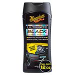 Meguiar's Ultimate Black Plastic Restorer, Car Plastic Restorer Gives New Life to Exterior Plastic, Vinyl and Rubber Trim 12 Oz Bottle