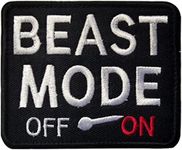 Beast Mode On Military Embroidered Patch Tactical Decorative Badge Hook & Loop Patch for Backpacks Caps Hats Bags Jackets Clothes Vest Harness Accessories