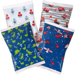 Thrive Ice Packs for Lunch Bags - Reusable Ice Packs for Cooler and Lunch Box - Long Lasting, Lightweight, Soft Gel Ice Packs for Camping, Beach Bags, Picnics, Injuries - Pack of 4