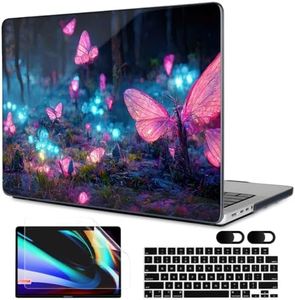 MEEgoodo Case for MacBook Pro 14 inch 2023, Hard Shell with Keyboard & Camera Cover, Fantasy Forest