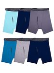 Fruit of the Loom Men's Coolzone Boxer Briefs (Assorted Colors), 6 Pack - Assorted Colors, Large