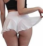 BZB Women's Cut Out Yoga Shorts Scrunch Booty Hot Pants High Waist Gym Workout Active Butt Lifting Sports Leggings, Z-white, X-Large