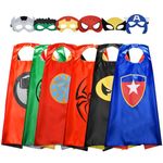 Hikidye Gifts for 3-11 Year Old, Superhero Capes Costumes Easter Gifts Spiderman Toys for 3-10 Year/ 3-12 Year Old Boys Girls Kids Party Dressing Up