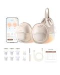 eufy Wearable Breast Pump S1, Hands-Free Electric Breast Pump with Heating Tech, App Control, Personalized Smart Rhythm, Hospital Grade Suction, Portable, Discreet, Leak-Proof & Ultra-Quiet