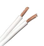 QED Classic 79 Strand Oxygen Free Copper (OFC) Profile Speaker Cable for Hi-Fi and Home Cinema Installations (15 metres, White)