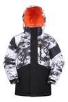 Mountain Warehouse Kids Waterproof Ski Jacket - Warm Winter Jacket Dark Grey Kids 11-12 Yrs (140-152 cm)