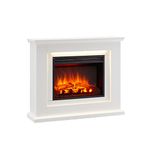 FLAMME Evora Fireplace with 39'' surround with 2kW Fireplace Heater White Multiple Colours Available