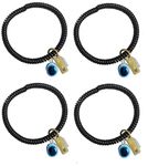 GURJARI JEWELLERS Nazar Chaku Pendants Bracelet Nazariya Bracelet for Unisex Nazar Protection strachable Good Luck Healing Bracelet Band set of 4 (b340)