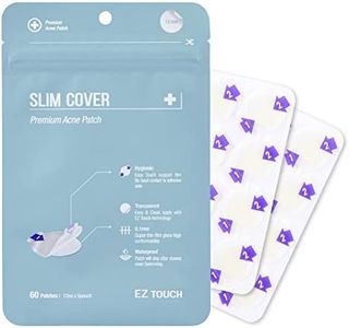 NASCOR EZ Touch Acne Pimple Patch(60 Patches) New Normal Easy & Clean Innovative Patch 12mm x 60ea, Slim-Cover