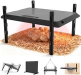 Devopet Smart Chicken Coop Heater, 75W Chick Heater with Timer & Adjustable Thermostat, Radiant Heat Panel for Poultry and Small Animals, Coop Heater for Winter, Energy-Efficient, UL-Compliant