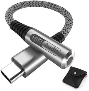 Adaptador USB C a Jack 3.5 mm Adaptador Auriculares USB Tipo C HiFi Adaptador Jack a USB C para iPhone 15 Pro Max Samsung S24 S23 S22 Ultra S21 A55 A54 A53 A34 Google Pixel 7 8 Pro 8a 7a iPad Pro 2024