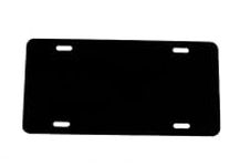 Black - Plastic License Plate Vinyl