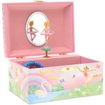 Jewelkeeper Musical Jewelry Box for girls, Rainbow Ballerina jewelry box, Swan Lake Tune & ballerina doll, Great Girls Gifts Jewelry Box with Ballerina