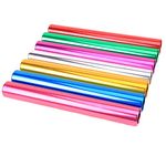 WOPODI 7 Pieces Relay Baton Aluminum Field Track Race Batons Running Baton Metal Sticks Multicolor Standard Size Athletics Sprints Running Tools for Students Office Clark Outdoor Relay Batons Set