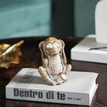 The Artment your artistic apartment Tribal Wisdom Abstract Monkey Totem Resin Showpiece for Living Room, Table Top, Office/Home Decor