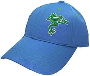 Frogger Golf Fly Dry Performance, Slide Buckle Ball Cap - One Size - Blue/Neon Green
