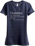 Thread Tank Grandma Definition Women's Fashion Relaxed T-Shirt Tee Heather Navy X-Large