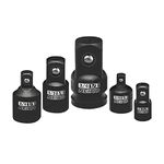 NEIKO 30249A 5 Piece Impact Socket Adapter Set, Standard SAE, 1/4, 3/8, 1/2" Cr-V Steel Impact Driver & Wrench Conversion Kit Socket Reducer, Locking Socket Adapter Set