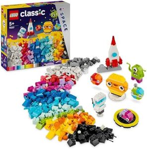 LEGO Classic Creative Space Planets 11037 Buildable Solar System Toy for Kids, Shuttle Rocket Building Set,for Little Astronauts, Boys and Girls Aged 5 and Over