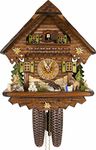Cuckoo Palace Cuckoo Clock - Summer Meadow Chalet with 8-day-movement - 13 1/3 inches / 34cm height