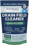 Drain Field Cleaner Tablets by Dr Pooper. Clears Septic Tanks and Drain Fields of Tough Clogs, Scum, Sludge AND Eliminates Odors FAST - Aerobic & Anaerobic Systems - Easy to Use, Just Flush.