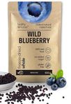 Healthy Future Freeze Dried Wild Blueberry Whole - Sugar Free - Rich in Chlorophyll - Contains Multivitamins - Non-GMO - Vegan Friendly - Smoothie, Smoothie Bowl, Joghurt, Muffins - 500g