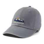 Life Is Good Women's Chill Cap Baseball Hat, Mountains Slate Gray, One Size