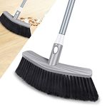 Broom Indoor Sweeping Broom Brush with Long Handle, UMAYCOOL Kitchen Broom Indoor Floor Brush with Dense Soft Bristles Brooms Perfect for Sweeping Room Office Kitchen