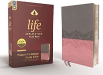 NIV, Life Application Study Bible, Third Edition, Leathersoft, Gray/Pink, Red Letter