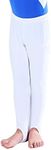 New Dance Men's Stirrup Pants Ballet Hold Full Length Stretchy Gymnastics Leggings NT1712103,White,XLA