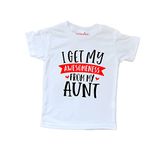 baby wish Birthday T-Shirt for Boy’s and Girl’s T-Shirt Toddler Boys Summer T-Shirts Short Sleeve Top Kids Clothes Baby Boy T-Shirts I GET My Aunties