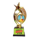 Family Shoping Birthday Gift for Teacher Coolest Teacher Ever Trophy Medal Award for Sir for Teachers Day Special