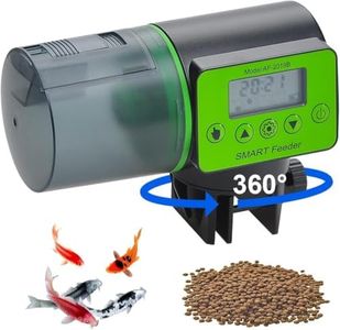 Automatic Aquarium Fish Feeder, Moisture-Proof Electric Auto Fish Feeder,Aquarium Tank Timer Feeder Vacation &Weekend Fish Food Dispenser