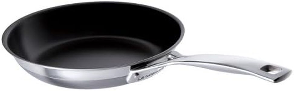 LE CREUSET 3-Ply Stainless Steel Non-Stick Omelette Pan, 20 x 4 cm, 96201320001000, Silver