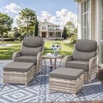 HUMMUH Wicker Patio Furniture Set 6