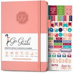 GoGirl Planner and Organizer for Women – A5 Size Weekly Planner, Goals Journal & Agenda to Improve Time Management, Productivity & Live Happier. Undated – Start Anytime, Lasts 1 Year – Peach Pink