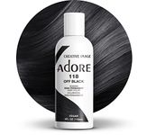 Adore Shining Semi Permanent Hair Colour, 118 Off Black