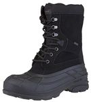 Kamik Men's Nationplus Snow Boot, Black, 8 W